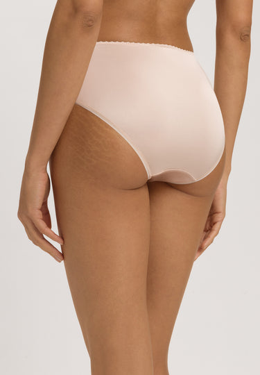 Satin Deluxe Satin Jersey Hi-Cut Briefs | Natural 71126-858